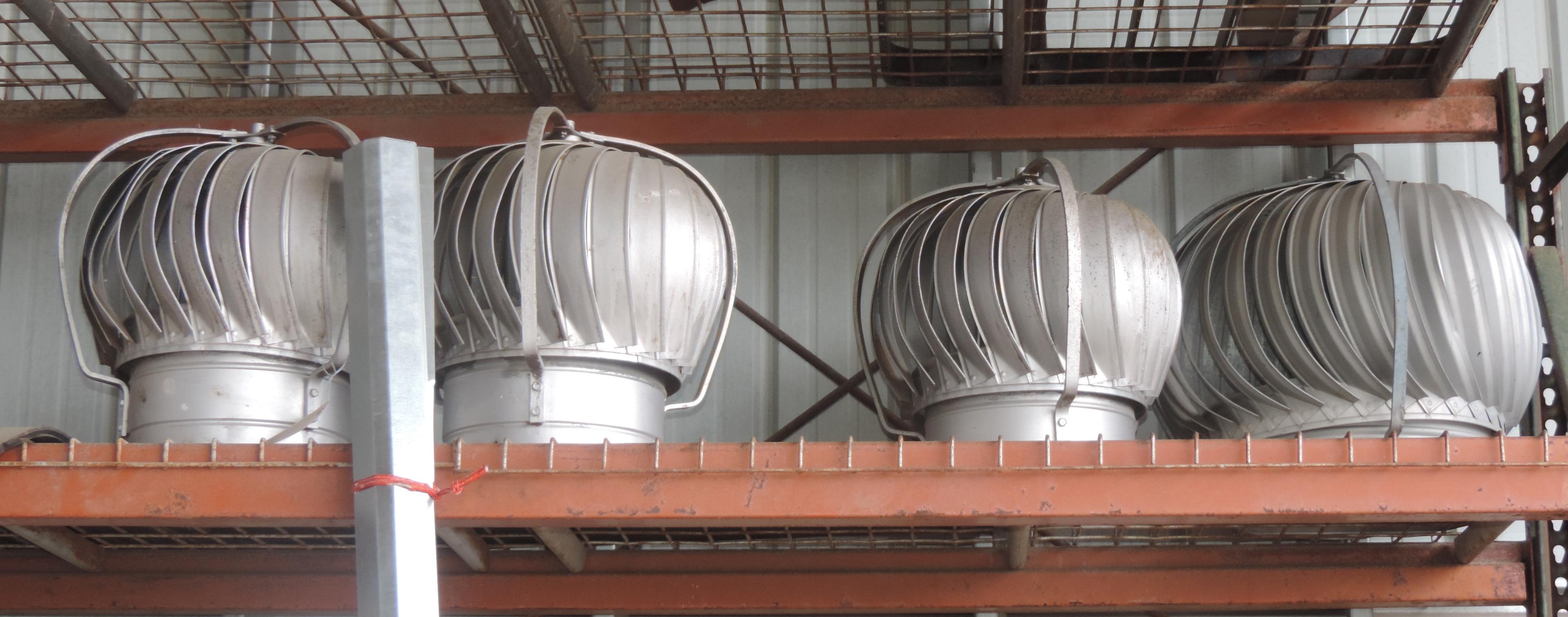 Lot of Four Turbine Roof Ventilators