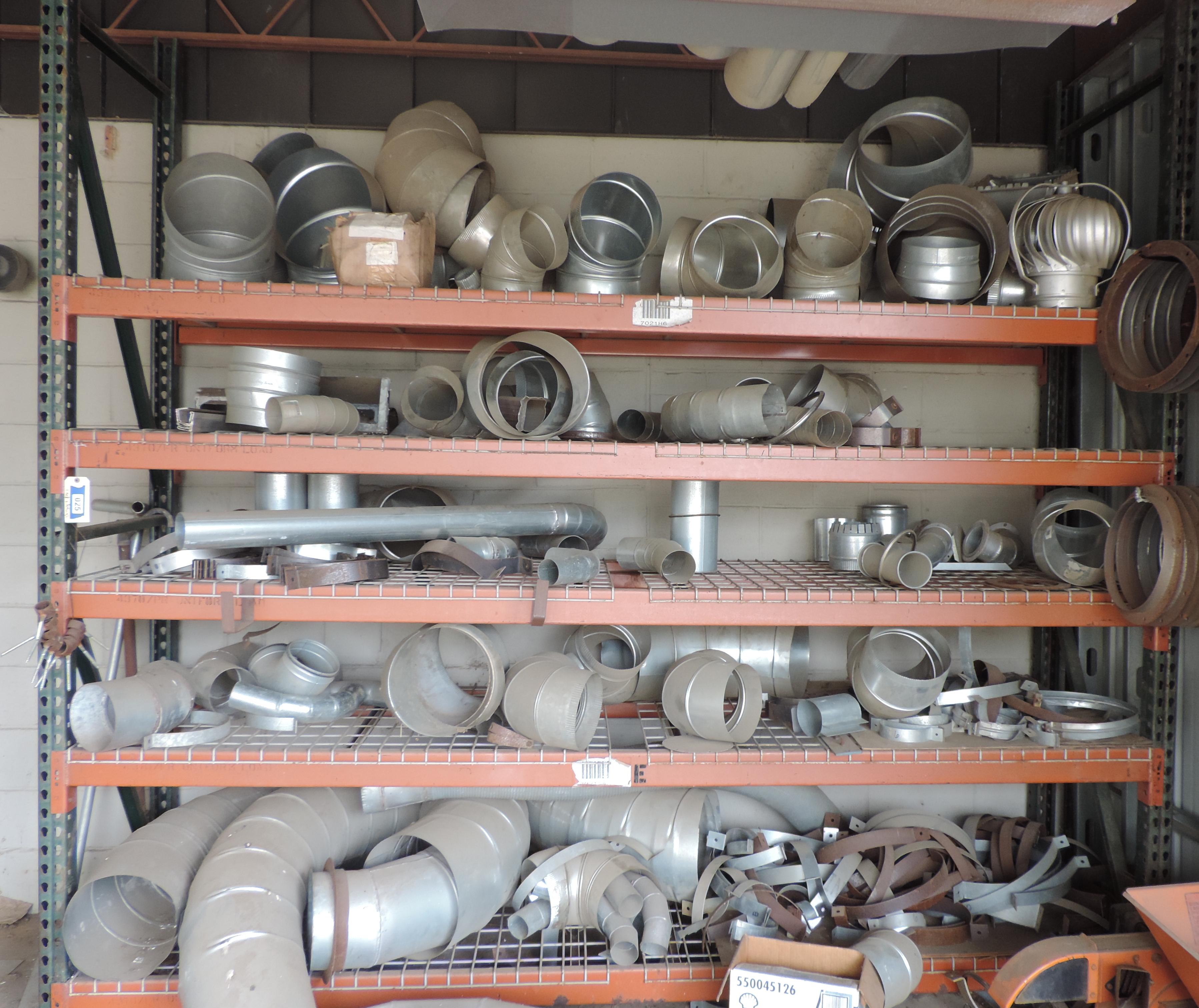 Rack of Galvanized Fittings