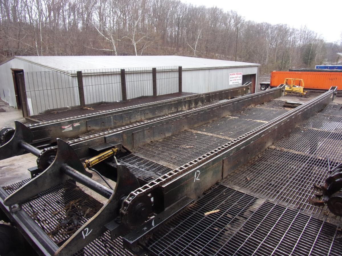 MELLOTT 30' 3 STRAND LOG DECK W/DEBARKER STYLE SNL & HYD DRV