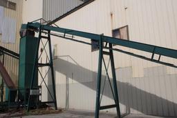 24IN X 56FT SINGLE CHAIN WASTE CONV W/ELEC DRIVE