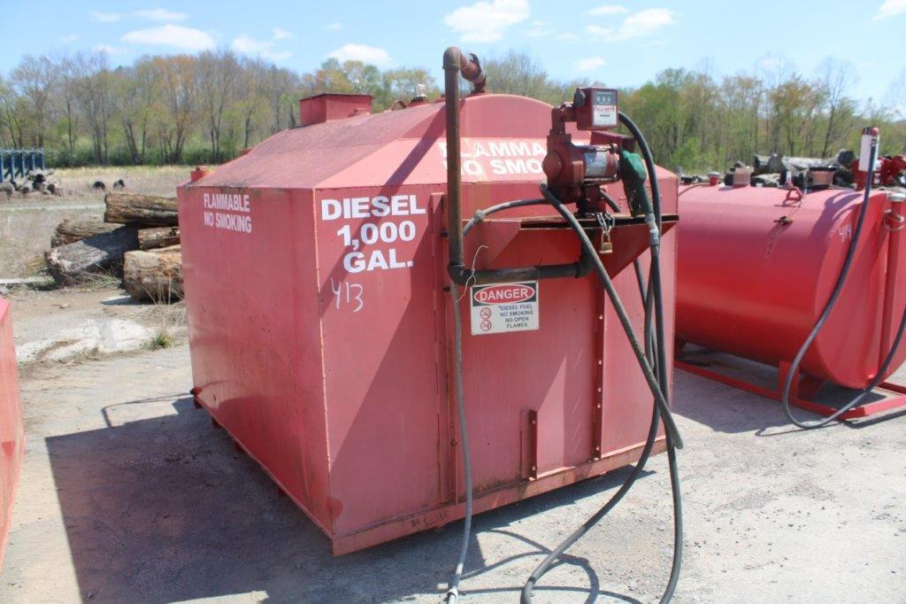 1,000 GAL FUEL TANK W/ELEC PUMP