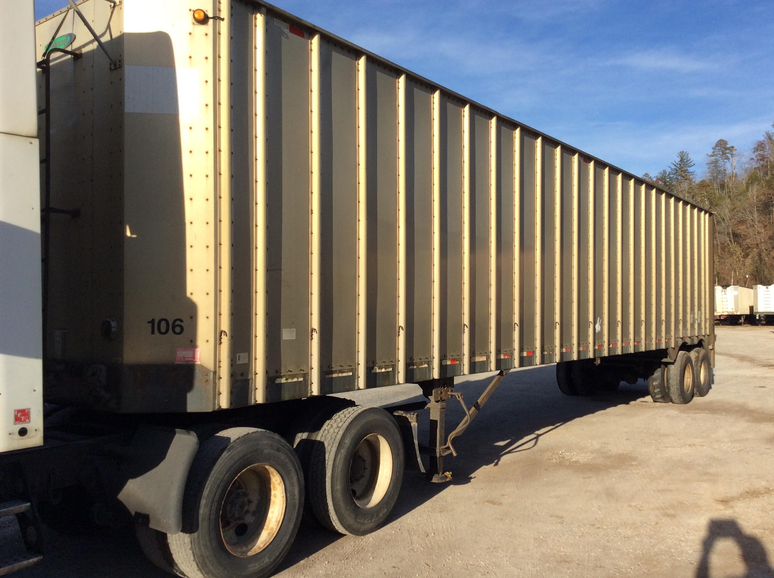 2004 Peerless Type 45 CTS; 45'-96" aluminum tandem axle open-top trailer; s