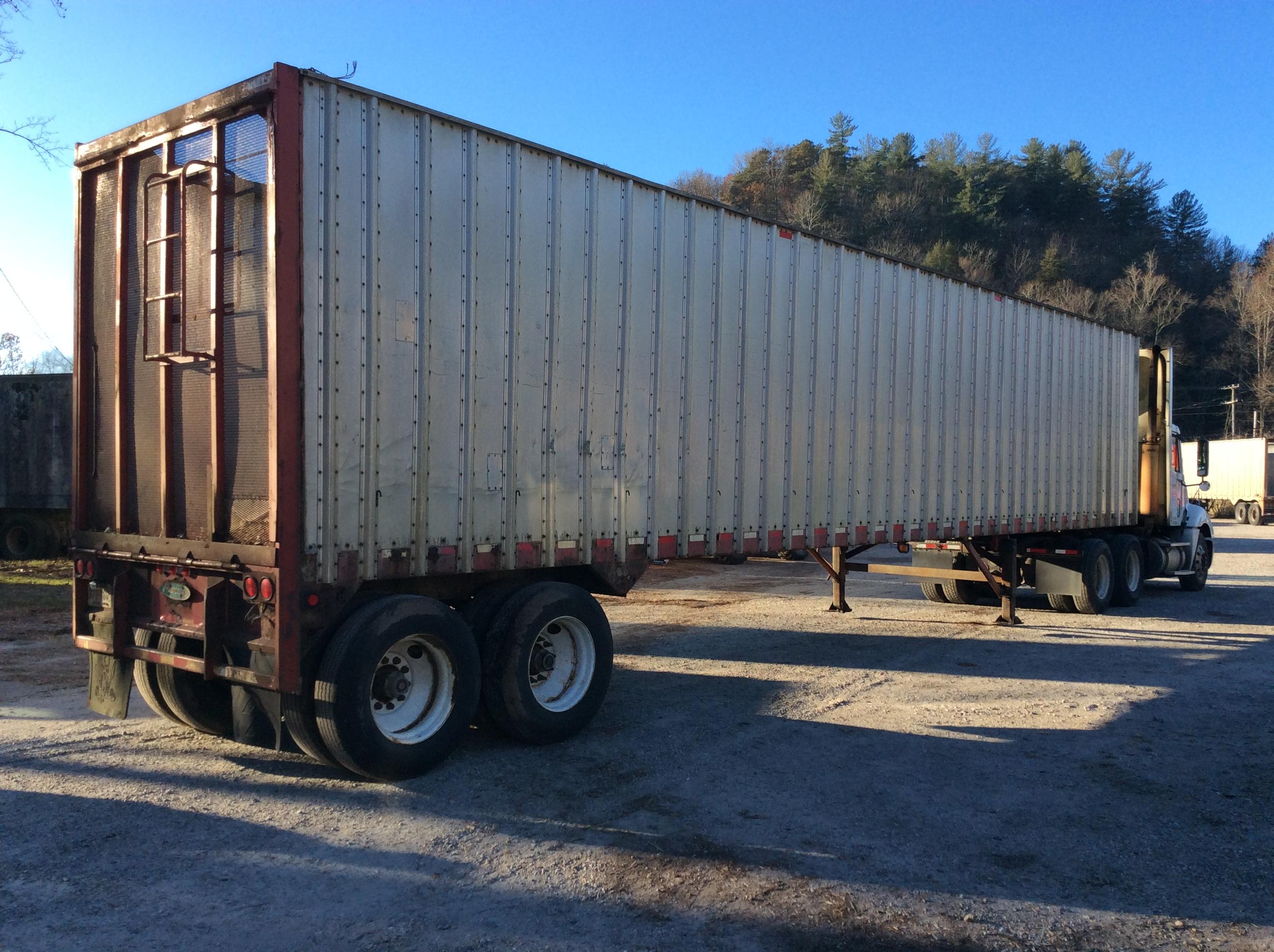 2001 Peerless Type 45 CTS; 45'-96" aluminum tandem axle open-top trailer; s