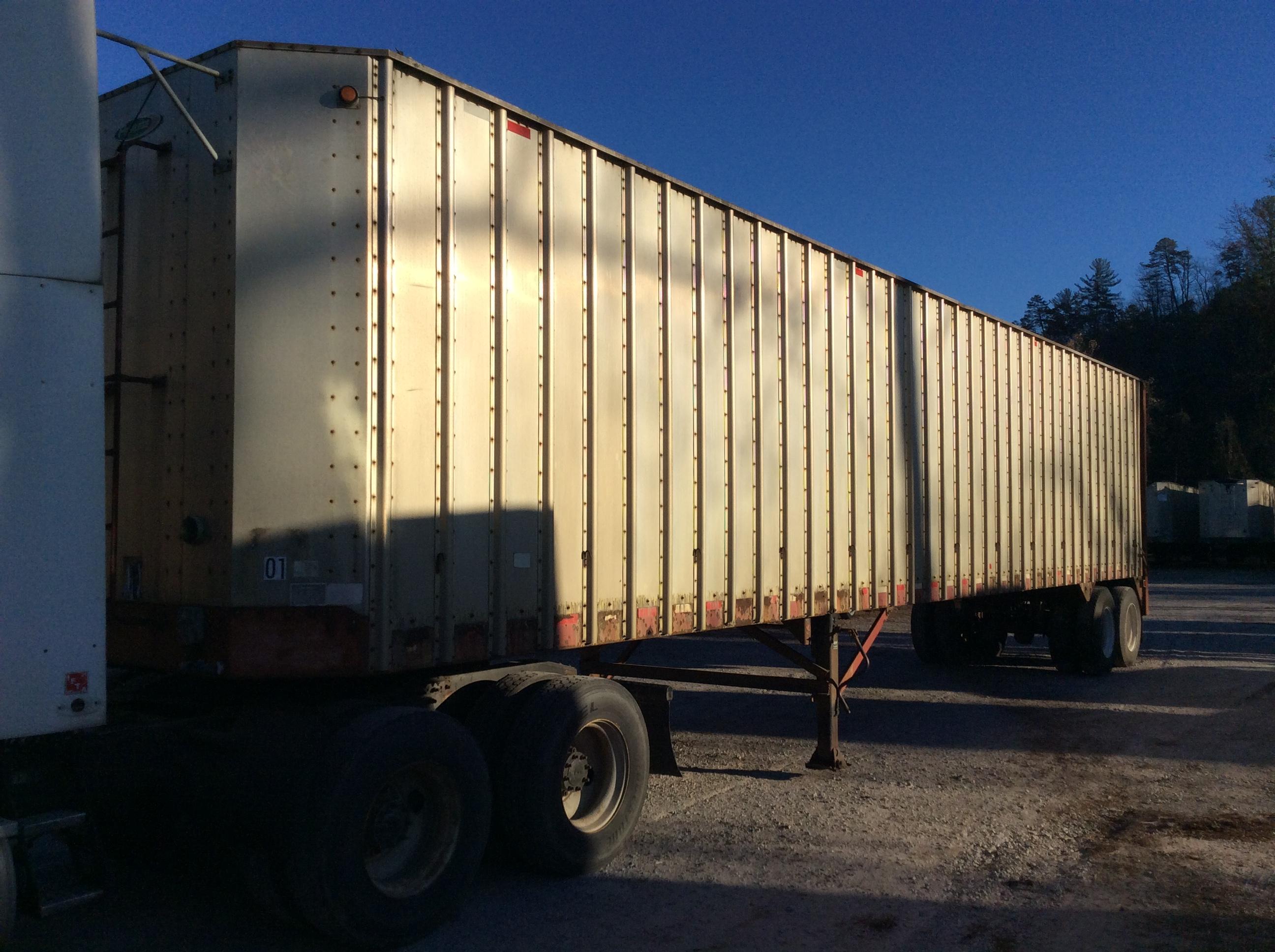 2001 Peerless Type 45 CTS; 45'-96" aluminum tandem axle open-top trailer; s