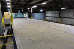 75 FT X 6 FT BELT CONVEYOR, 30 FT AT DECLINE W/ 45 FT X 5 FT BELT CONVEYOR ON SAME PLATFORM & DRIVE,