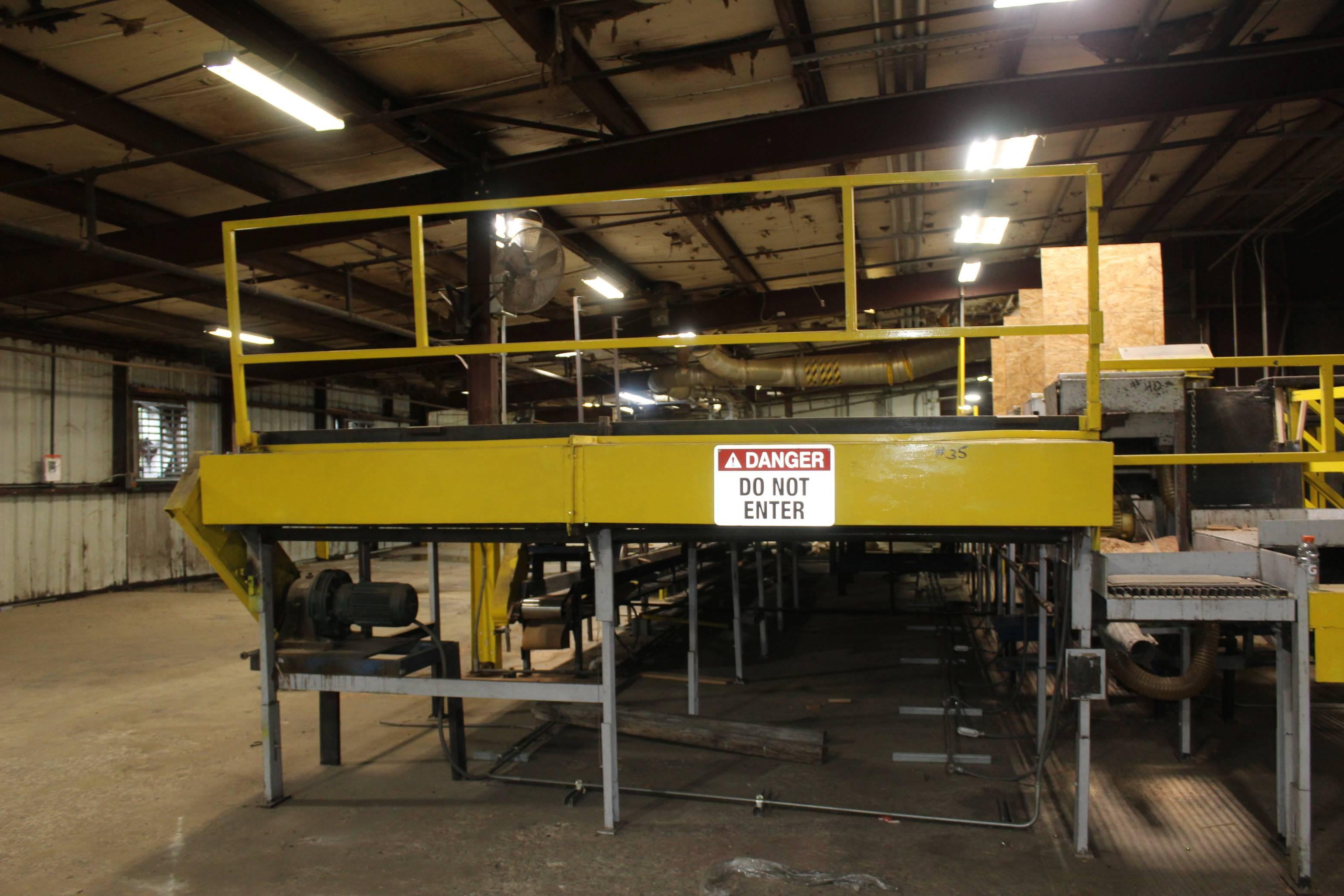 75 FT X 6 FT BELT CONVEYOR, 30 FT AT DECLINE W/ 45 FT X 5 FT BELT CONVEYOR ON SAME PLATFORM & DRIVE,