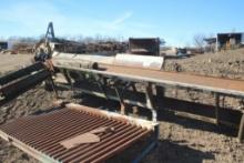 11in x 20ft Ladderback Chain Log Conveyor Panning, No Chain, No Drive, No Idle End