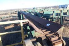 60ft x 11in Ladderback Chain Log Conveyor w/ Elec Drv