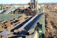 32ft x 11in Ladderback Chain Log Conveyor w/ Elec S-Drive (Infeed)