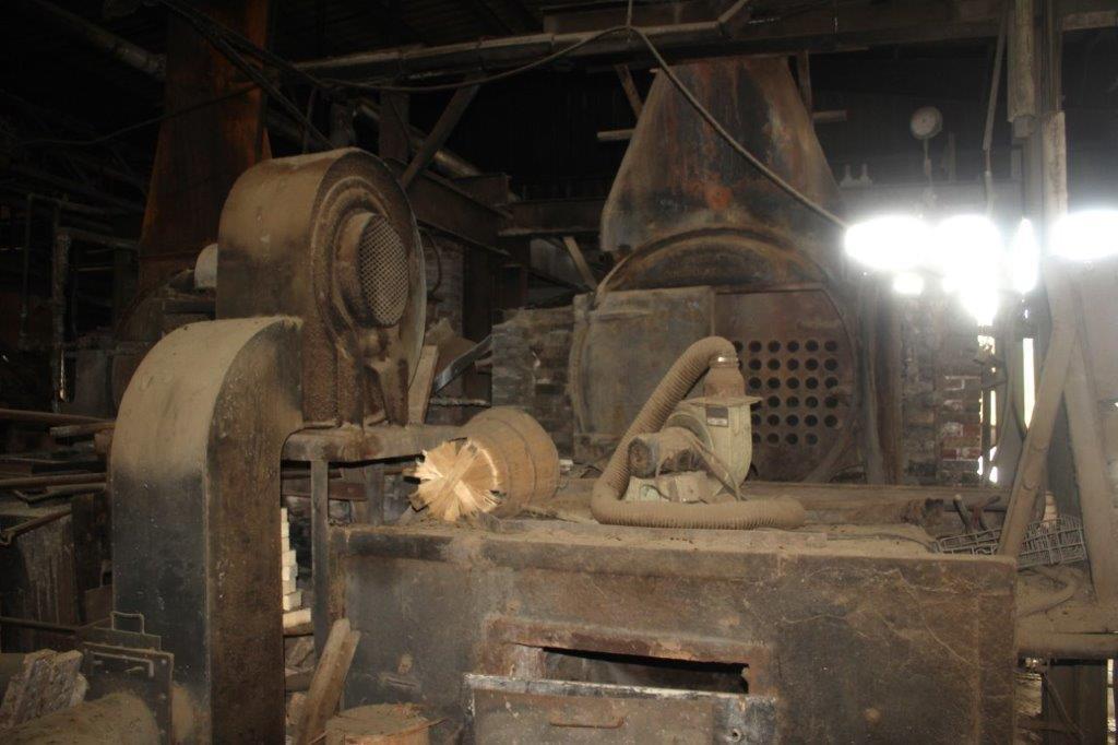 Waste Fired Steam Boiler - Scrap Condition - Includes Steam Pipe in Buildin