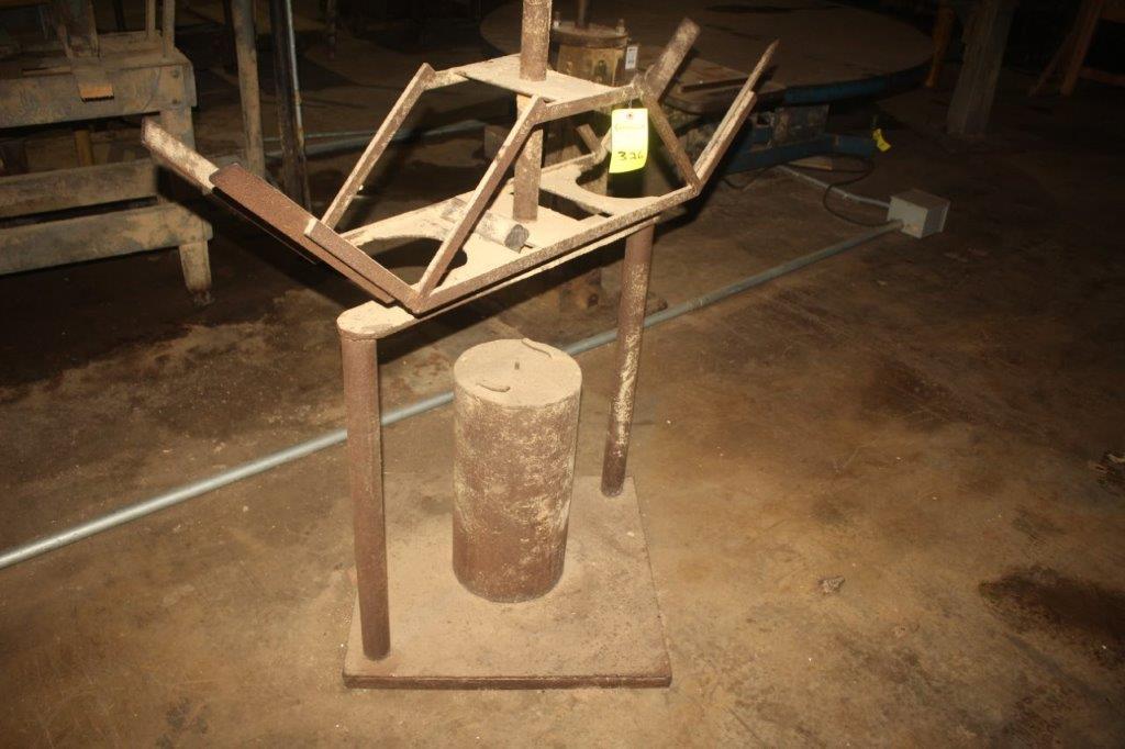 (1) Roll Wire Dispenser, (2) Pedestal Style Steel Work Tables