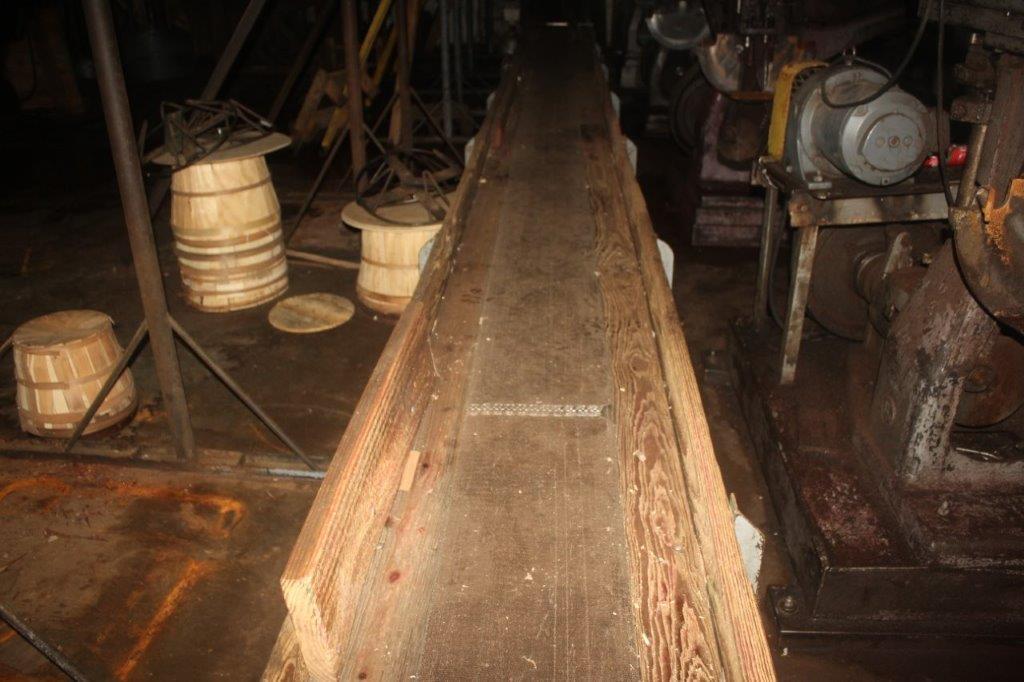 (3) 10" x 28' Belt Conveyors, All Wood Pannng, w/Elec Dr