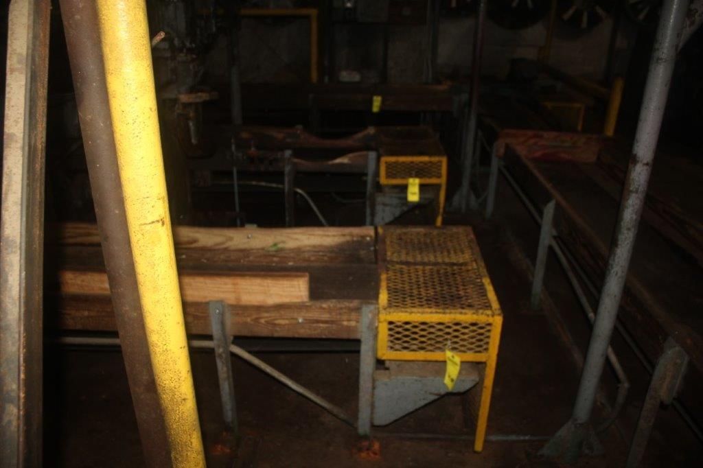 (3) 10" x 28' Belt Conveyors, All Wood Pannng, w/Elec Dr