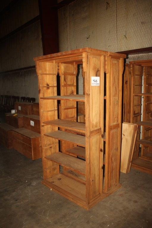 (2) Wooden Shelving Units "Furniture" 3' x 12" x 75"