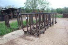 (9) 4' x 4' x 3' Steel Bunks