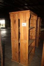 (2) Wooden Shelving Units "Furniture" 3' x 12" x 75"