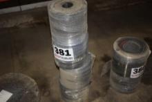 New (4) Rolls of 8" W Conveyor Belting