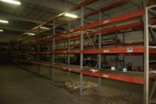 (8) Sections of Pallet Racking 42" x 8' x 12' T (4 Shelves)