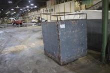 Steel 4' x 6' x 52" T, 3-Sided Bin w/4 x 4 Wood Bolster