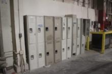 (19) Metal Single Locker Units