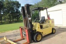 Hyster XL, 12000lb Forklift, Propane, Solid Tires, Triple Stage Mast, w/Sid
