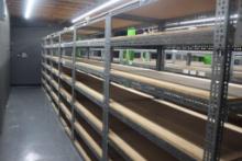 (6) 2 x 4 x 6' Steel/Wood Shelving Units