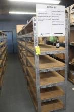 (6) 2 x 4 x 6' Steel/Wood Shelving Units