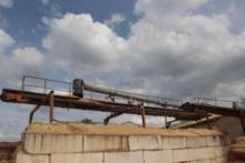 Single Chain Waste Conveyor 12" x 45' w/Elec Dr, Catwalk