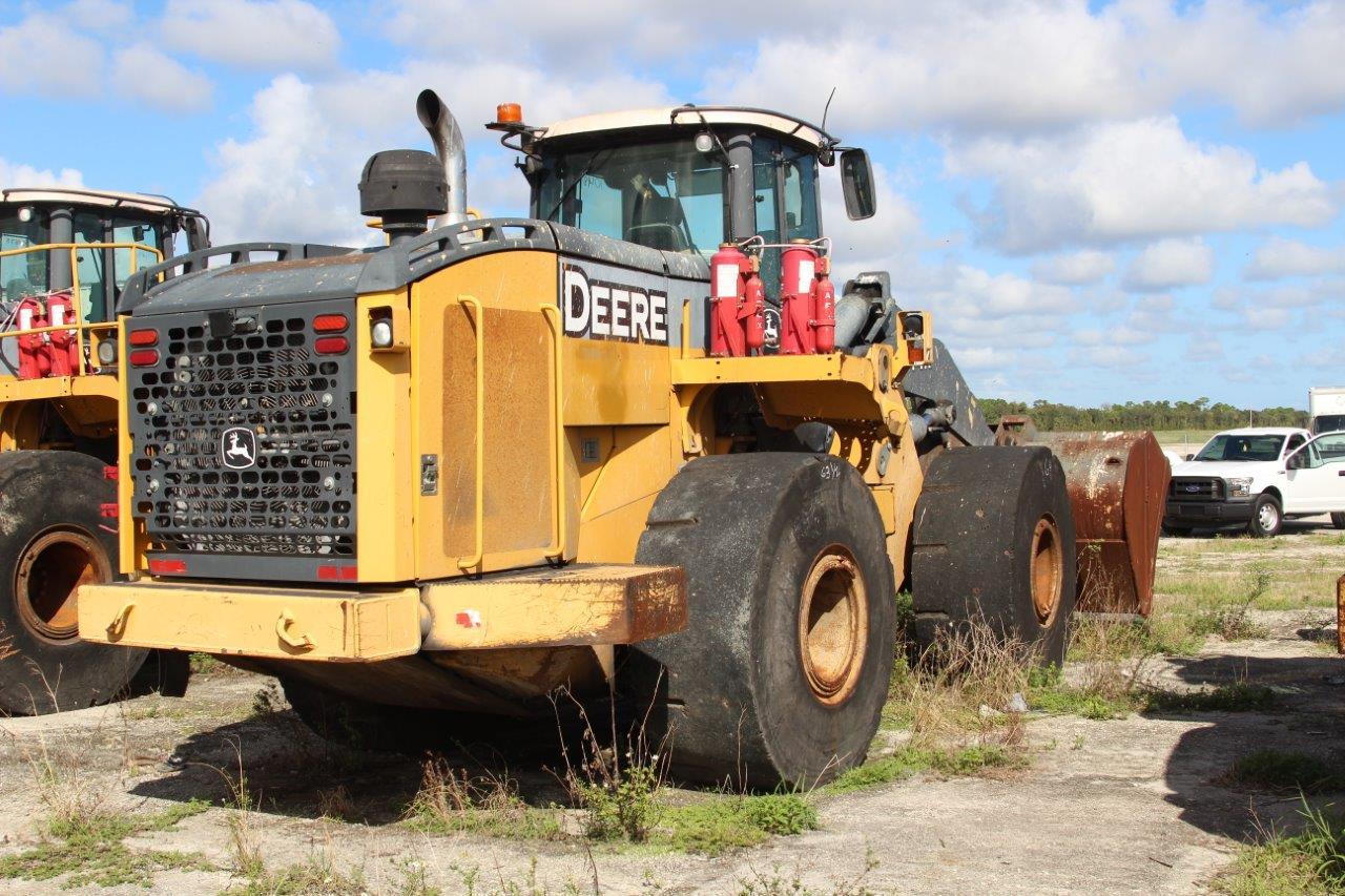 2012 JOHN DEERE 744K SOLID TIRE WHEEL LOADER