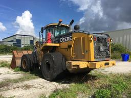 2016 John Deere 744K Solid Tire Loader