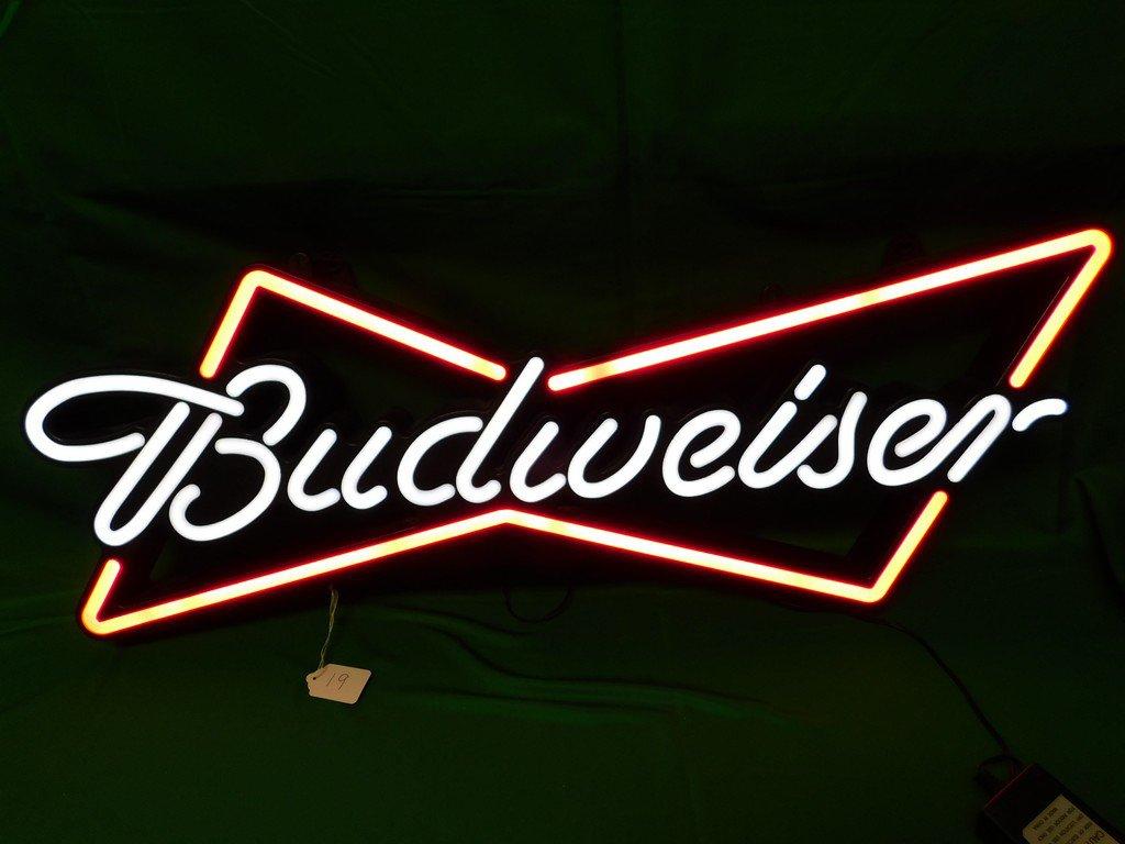 BUDWEISER BOWTIE NEON LIGHT