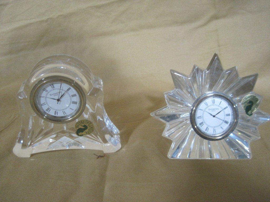 2 WATERFORD CRYSTAL CLOCKS