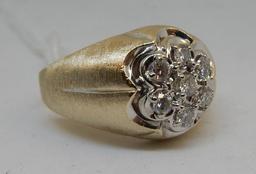 10KT YELLOW GOLD DIAMOND RING