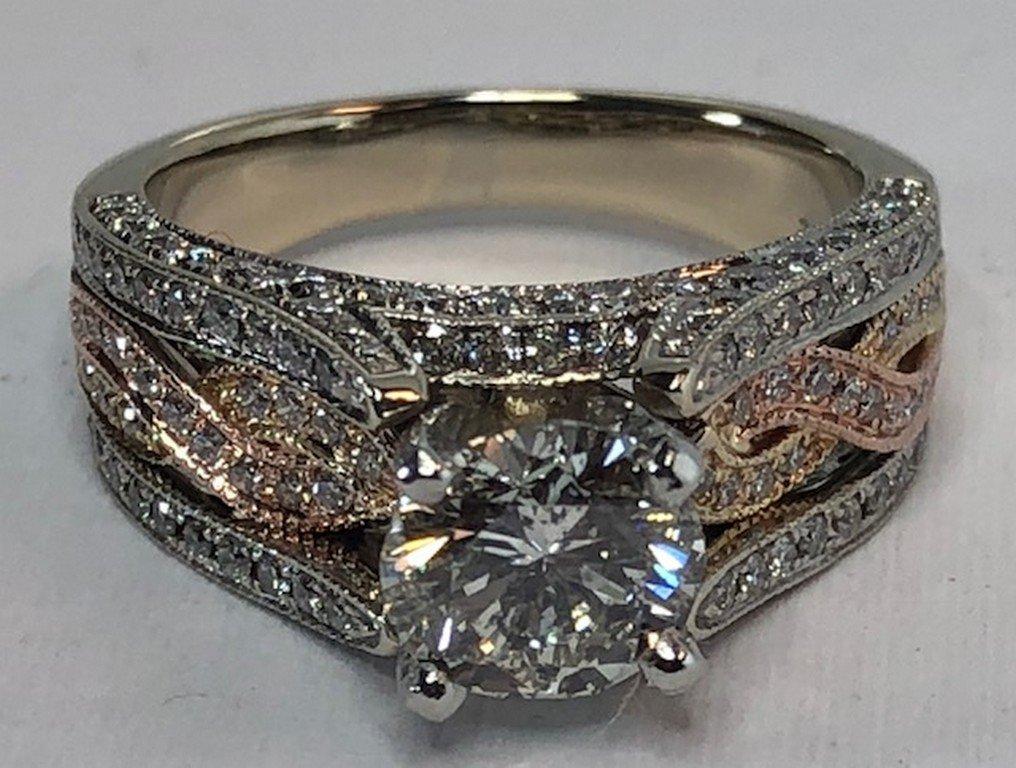 14KT YELLOW GOLD DIAMOND RING