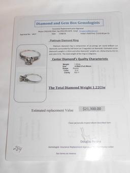 Ladies Platinum Diamond Ring