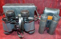 2 SETS OF VINTAGE BINNOCULARS WITH CASES