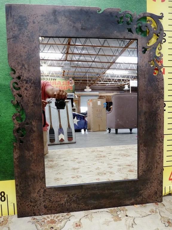 METAL FRAMED MIRROR 36" TALL