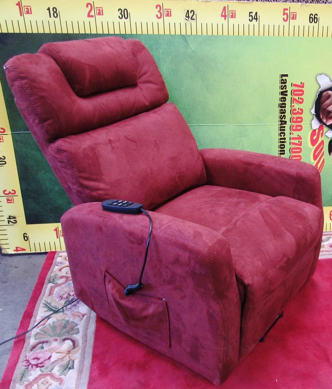 NEW FABRIC RECLINER  BURGANDY