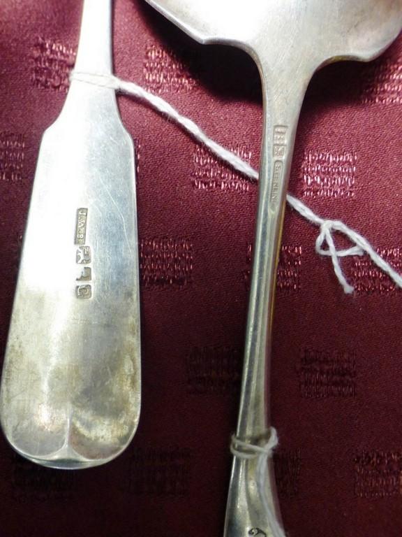 LOT OF HEAVY TWO STERLING SILVER SPOONS ( 116 GRAMS)