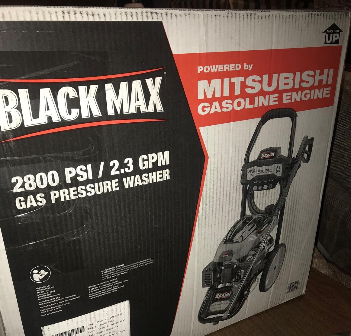 NEW IN BOX POWER WASHER BLACK MAX - POWER BY MITSUBISHI