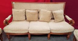 3PC PARLOR SEATING SET W/ PILLOWS - SOFA, LOVESEAT & CHAIR