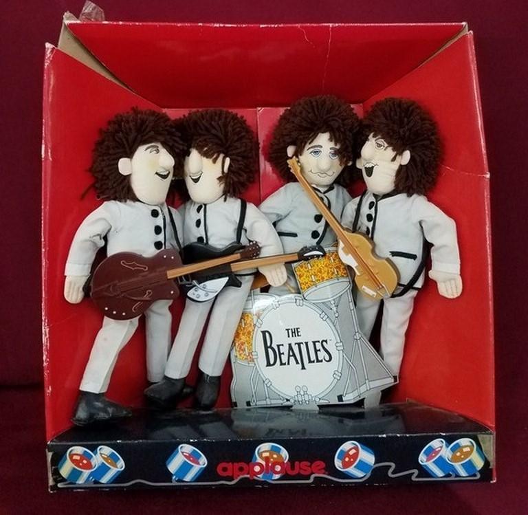 PLUSH BEATLES DOLL SET BY APPLAUSE IN BOX