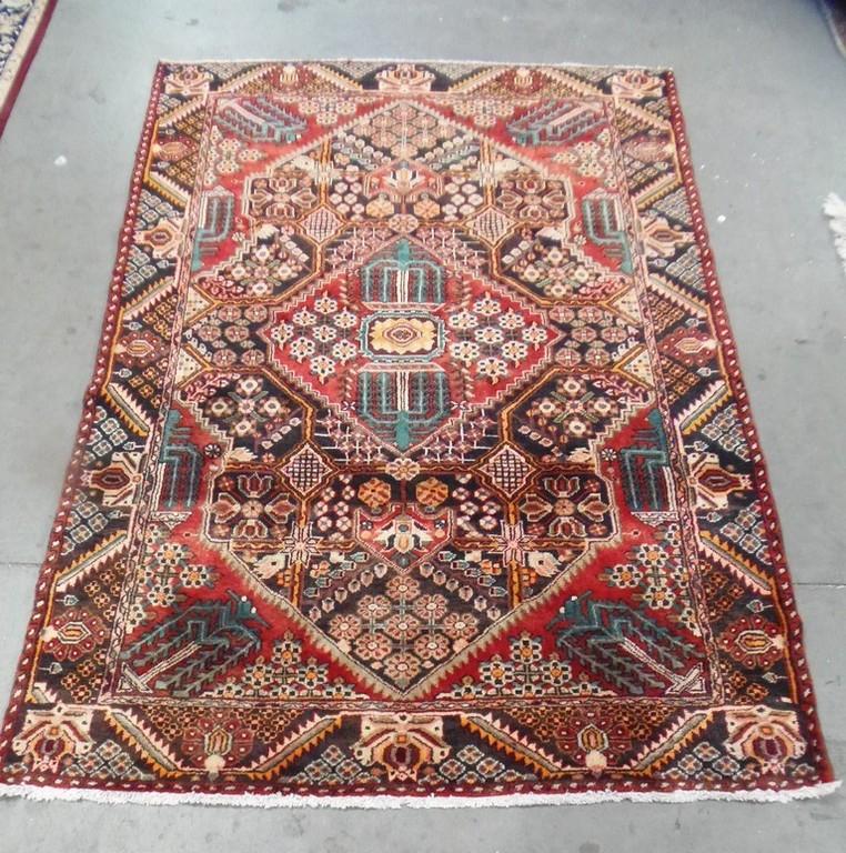 7'X5' HAND MADE ANTIQUE AREA RUG