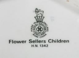 9" TALL ROYAL DOULTON  FIGURINE "FLOWER SELLERS CHILDREN"