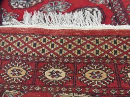 2 1/2' X 4 1/2' RED ANTIQUE HAND MADE RUG