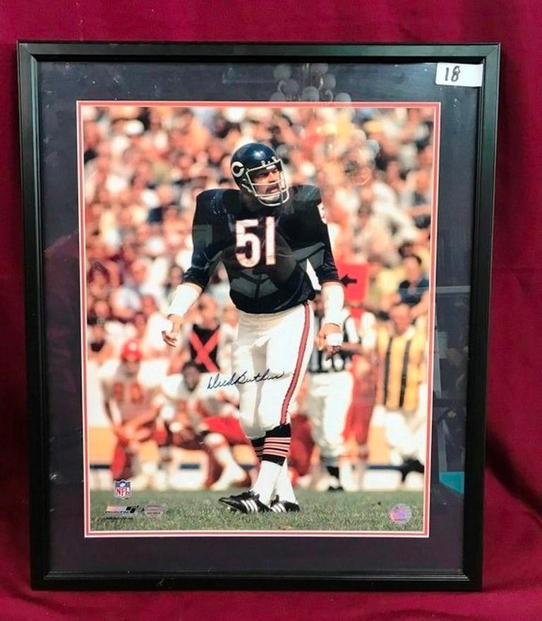 OFFICIAL NFL SIGNED PHOTO  - CHICAGO BEARS FRAMED