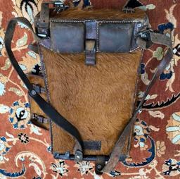 LEATHER & FUR BACKPACK