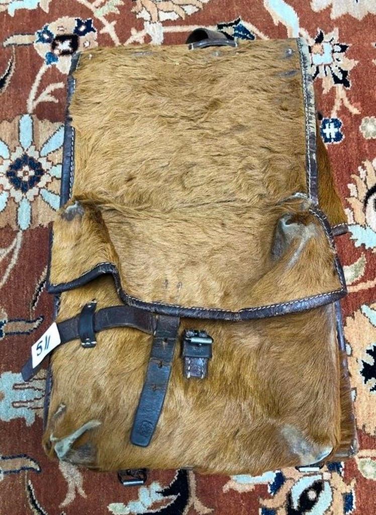 LEATHER & FUR BACKPACK