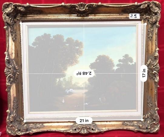 LISTED ARTIST NICE GOLD FRAMED ORIGINAL PAINTING