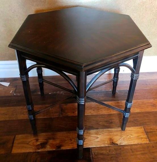 29" TALL DESIGNER 6 LEGGED END TABLE